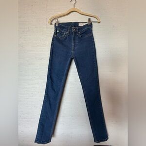 rag & bone High Rise Ankle Skinny Women's Jeans in Cerulean Size 23